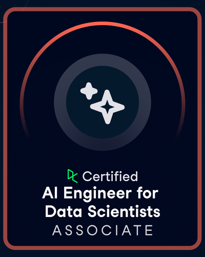 DataCamp Certified AI Engineer for Data Scientists Associate badge