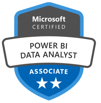 Microsoft Certified: Power BI Data Analyst Associate badge